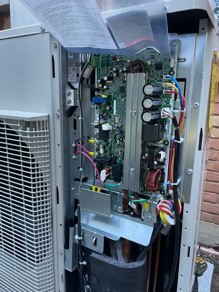 Trane HVAC outdoor unit installation
